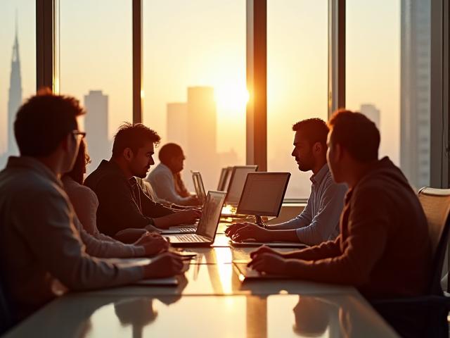 Tech professionals collaborating on digital projects in Delhi